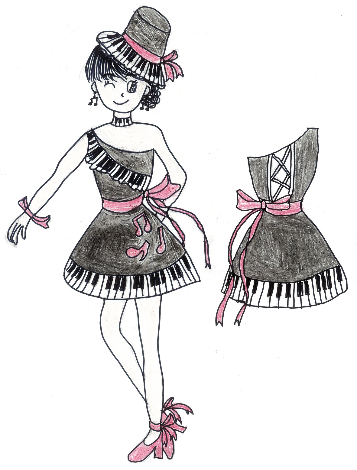 小学生ファッション部門大賞デザイン画